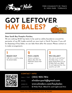 Hay bale pickup flyer