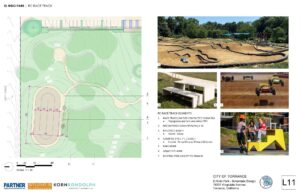 City of Torrance conceptual plan for the new El Nido Park RC race track (click to enlarge)